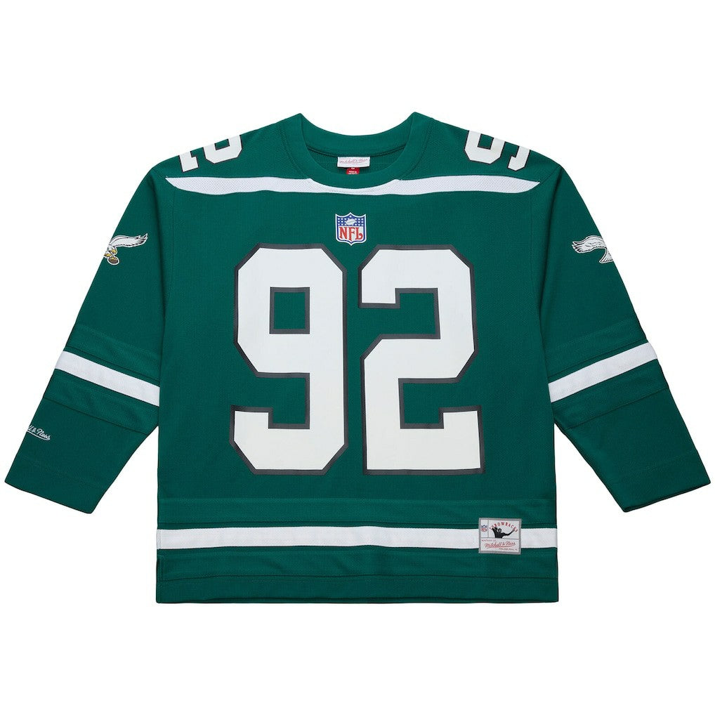 Reggie White Philadelphia Eagles Maxxed Out Fashion Hockey Jersey Kelly Green