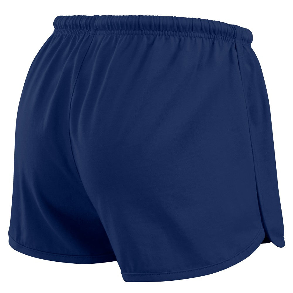 Cleveland Guardians WEAR by Erin Andrews Women's Heavy Rugby Jersey Cropped Long Sleeve T-Shirt & Shorts Lounge Set - Navy Jerseys