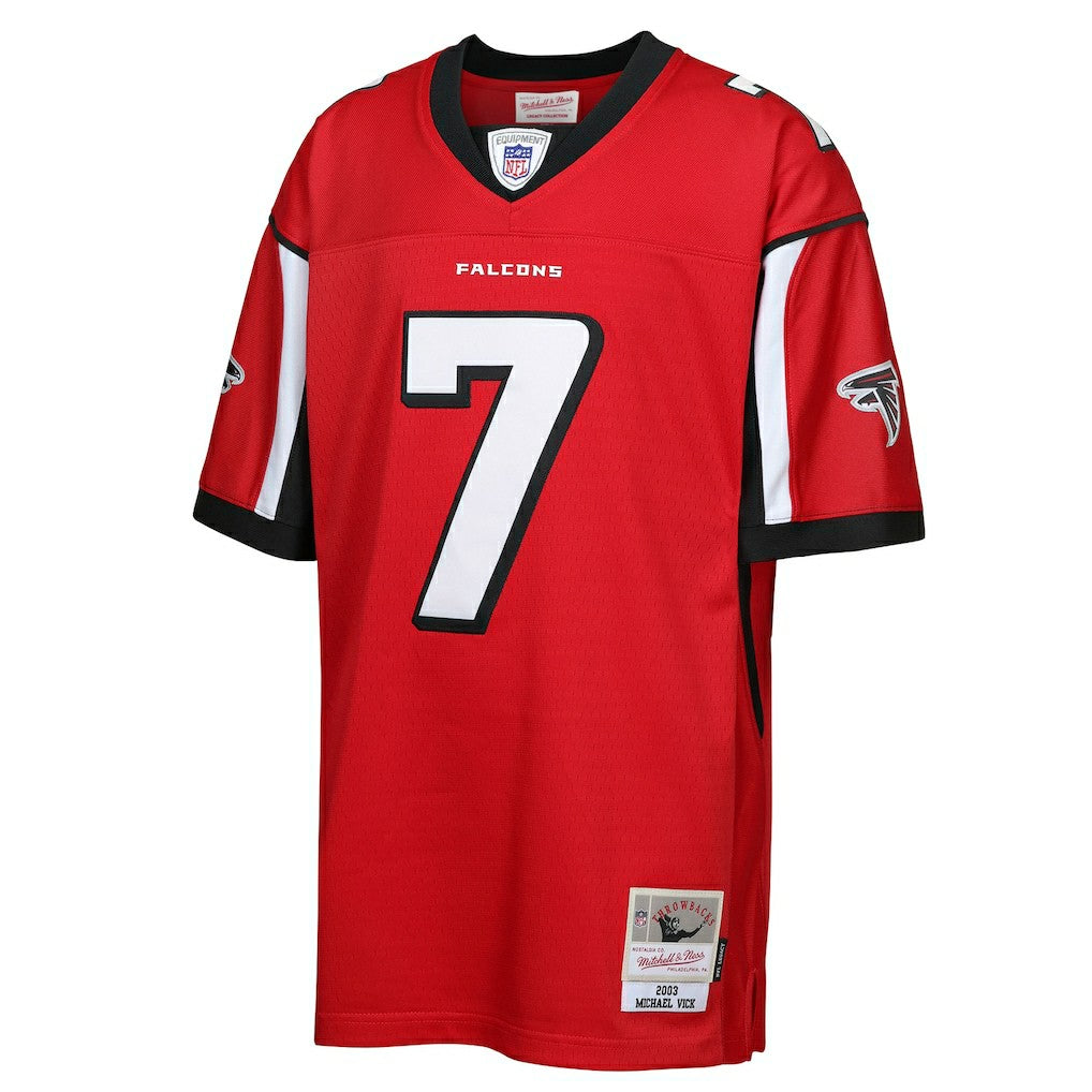 Michael Vick Atlanta Falcons Youth 2003 Legacy Retired Player Jersey Red