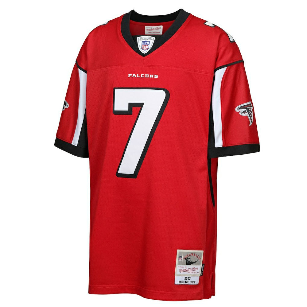 Michael Vick Atlanta Falcons Youth 2003 Legacy Retired Player Jersey Red