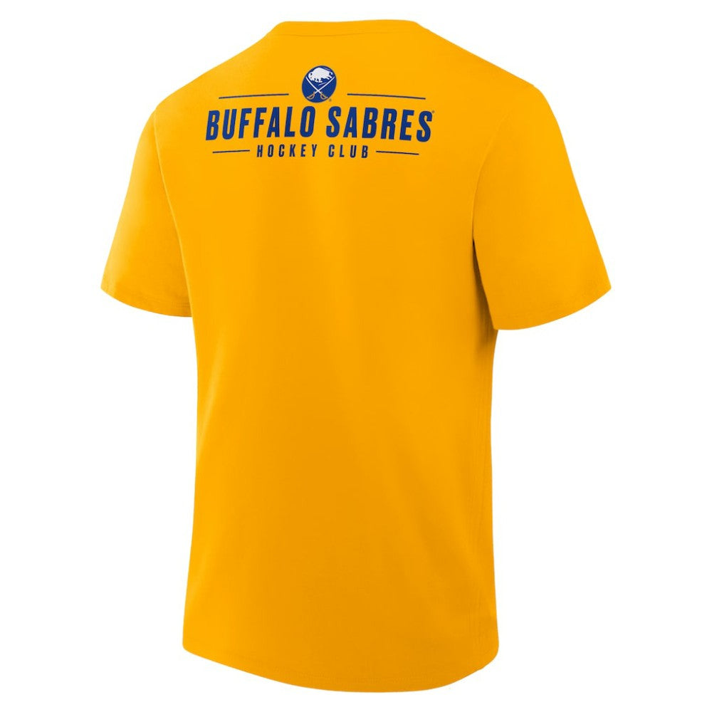 NHL Buffalo Sabres Fanatics Crash The Net Legacy T-Shirt - Gold