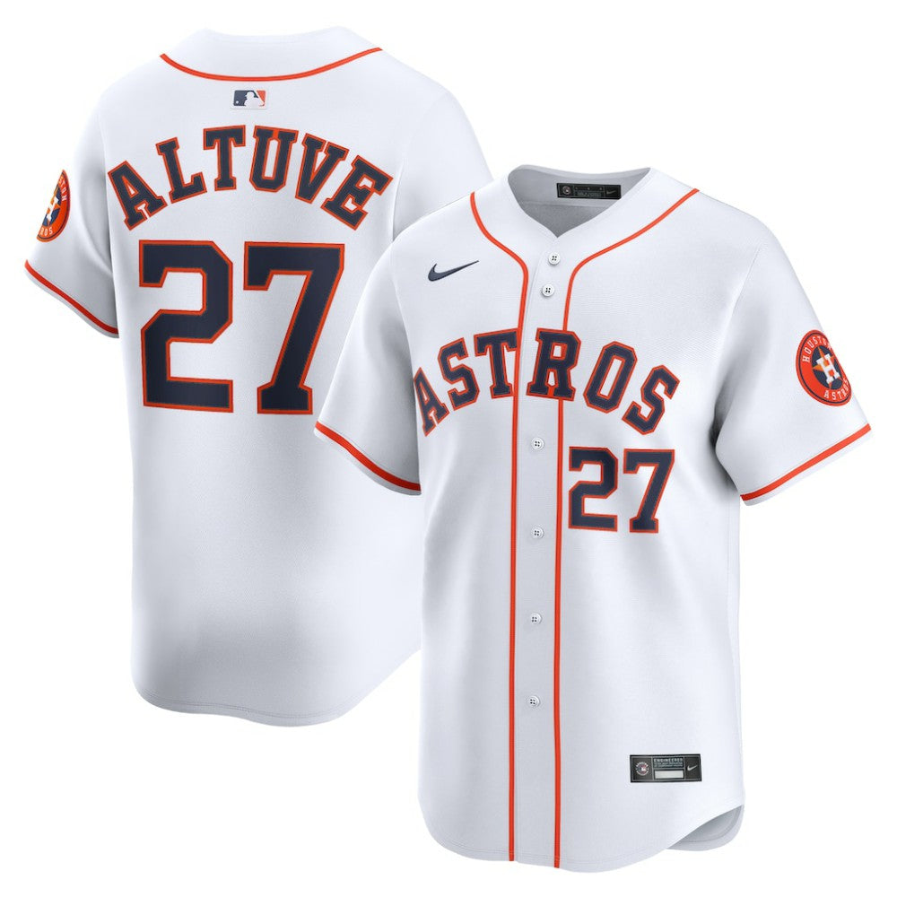 Jose Altuve Houston Astros Nike Home Limited Player Jersey - White Jerseys