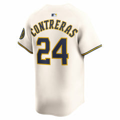 William Contreras Milwaukee Brewers Nike Home Limited Player Jersey - Cream Jerseys
