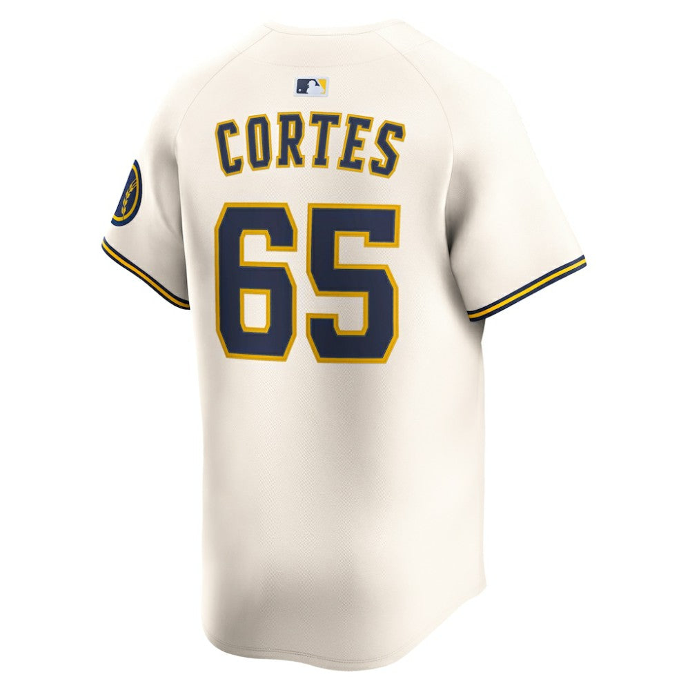 Nestor Cortes Milwaukee Brewers Nike Home Limited Player Jersey - Cream Jerseys