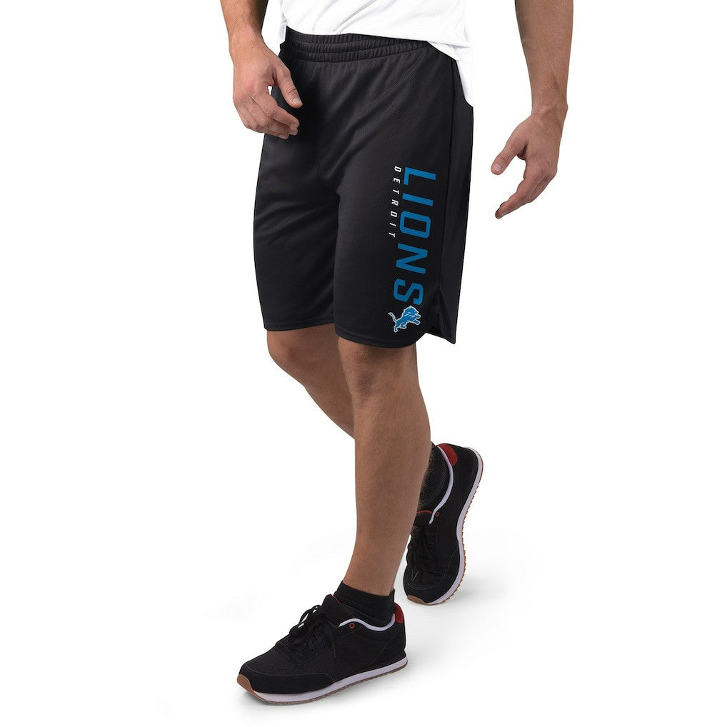 Detroit Lions MSX by Michael Strahan Mesh Shorts Black
