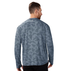 Seattle Seahawks MSX by Michael Strahan Performance Camo Long Sleeve T-Shirt Navy