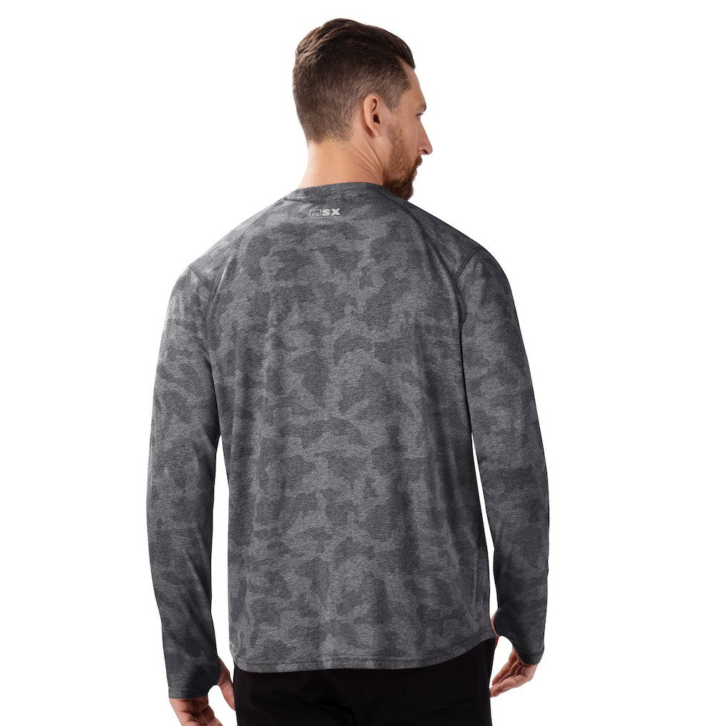 Atlanta Falcons MSX by Michael Strahan Performance Camo Long Sleeve T-Shirt Black