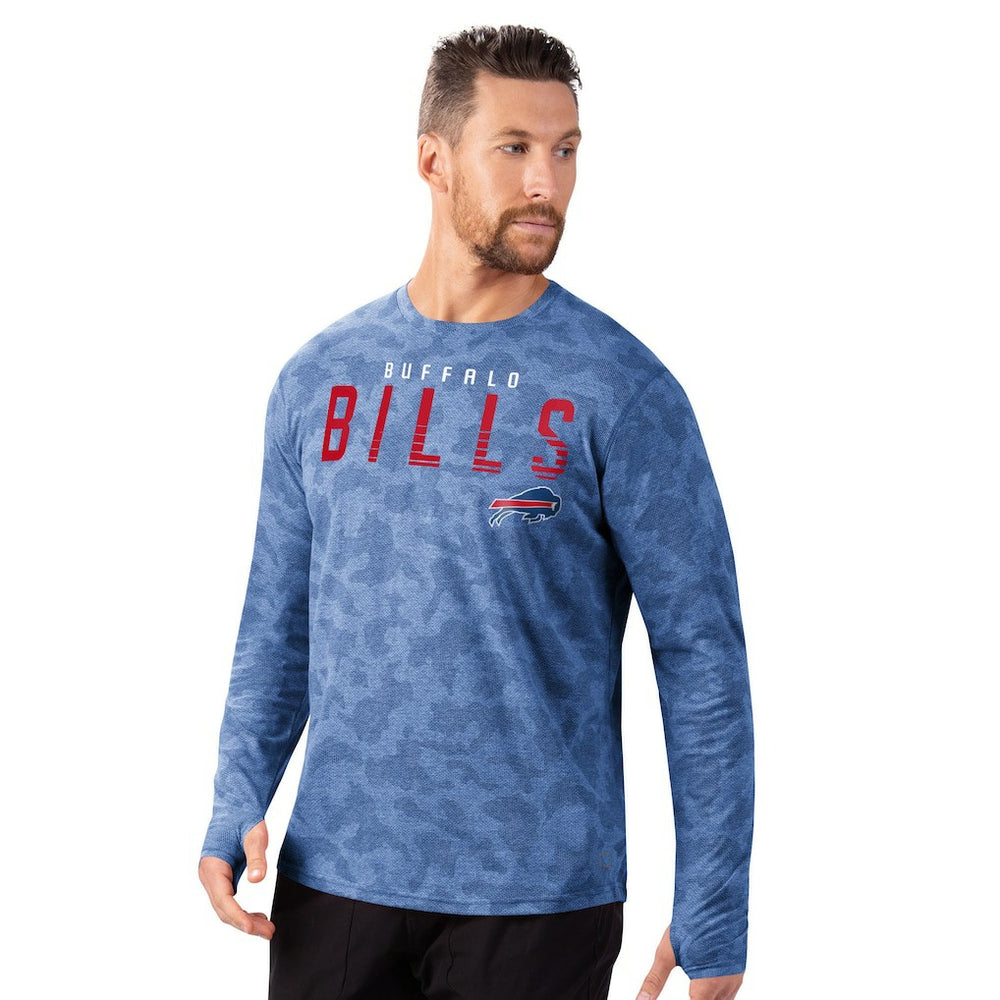 Buffalo Bills MSX by Michael Strahan Performance Camo Long Sleeve T-Shirt Royal