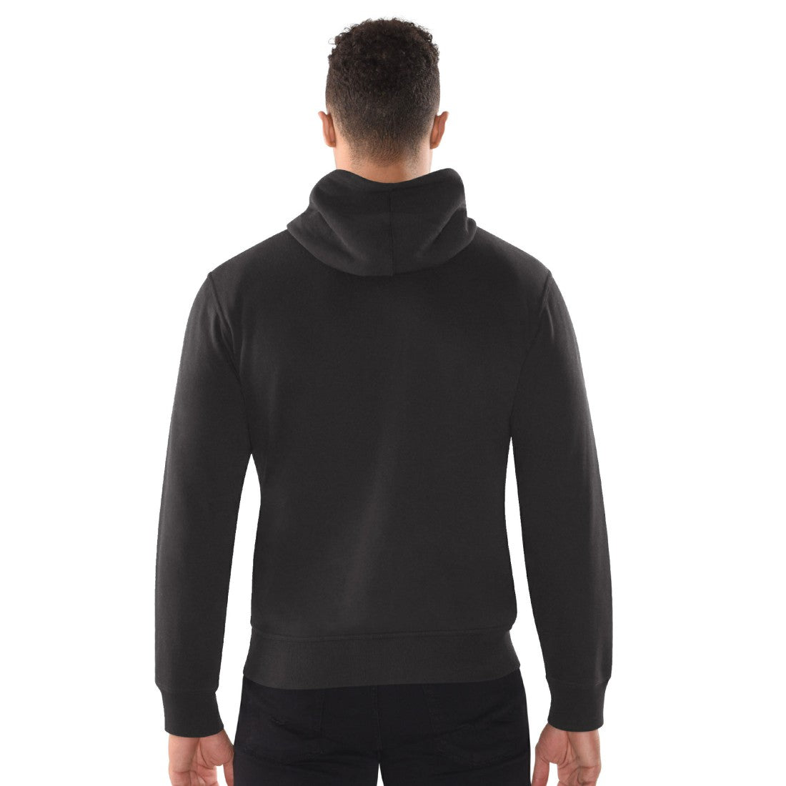 Detroit Lions Starter Distressed Classic Full-Zip Hoodie Black
