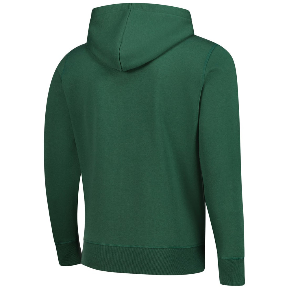 Green Bay Packers Starter Distressed Classic Full-Zip Hoodie Green