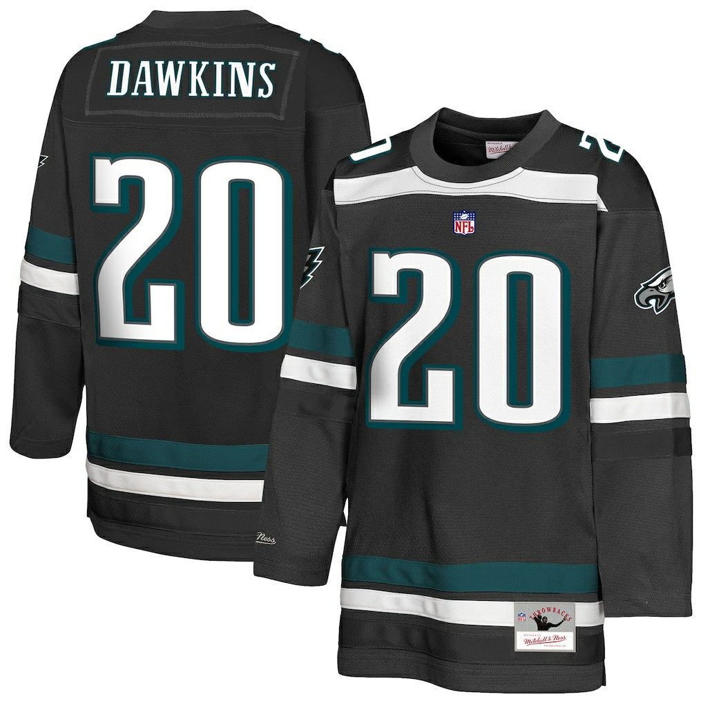 Brian Dawkins Philadelphia Eagles Youth Hockey Fashion Jersey Black