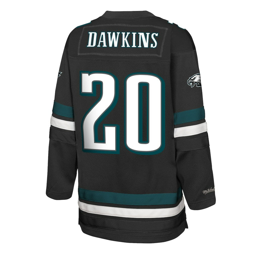 Brian Dawkins Philadelphia Eagles Youth Hockey Fashion Jersey Black