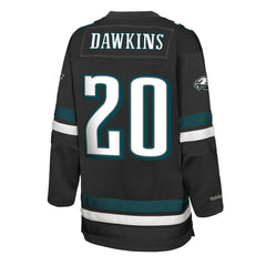Brian Dawkins Philadelphia Eagles Youth Hockey Fashion Jersey Black