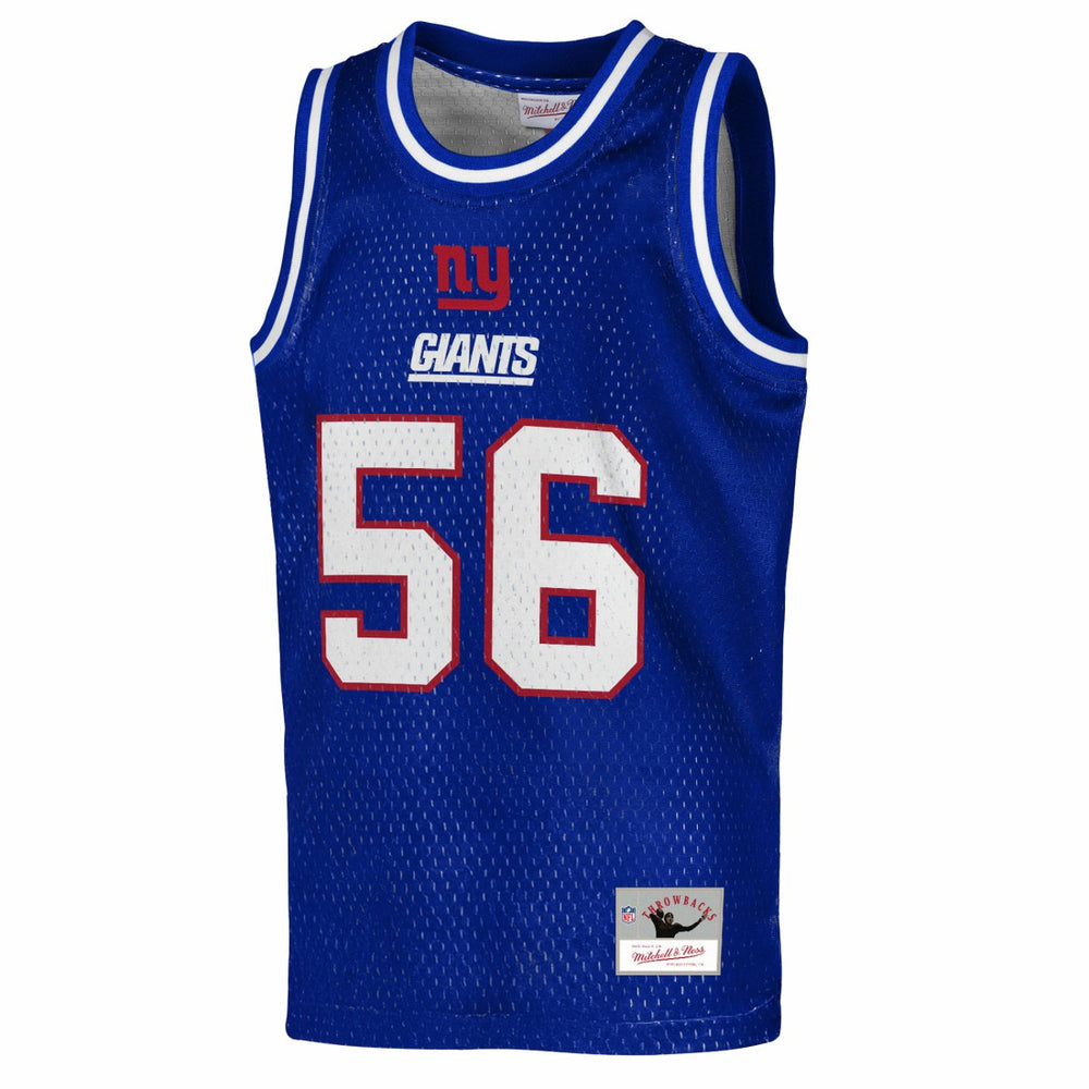 Lawrence Taylor New York Giants Youth Retired Player NFL Basketball Fashion Jersey Royal
