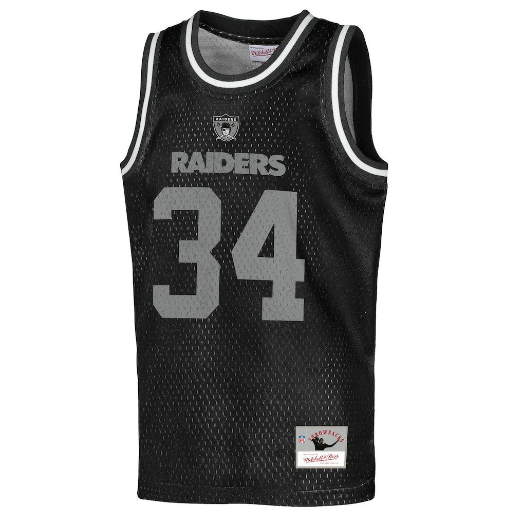 Bo Jackson Las Vegas Raiders Youth Retired Player NFL Basketball Fashion Jersey Black