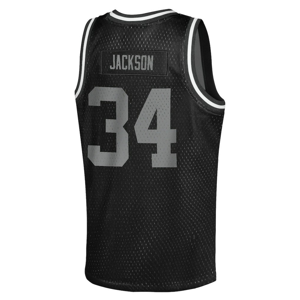 Bo Jackson Las Vegas Raiders Youth Retired Player NFL Basketball Fashion Jersey Black
