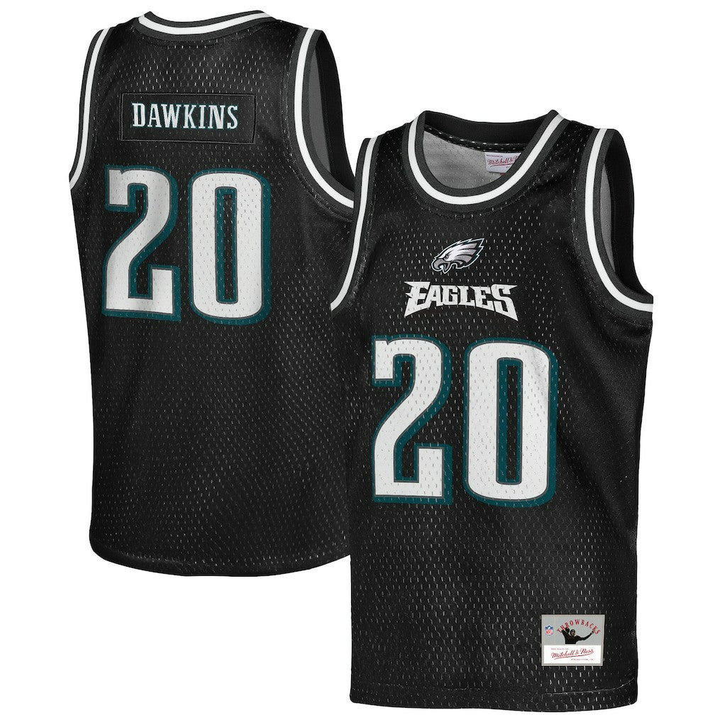 Brian Dawkins Philadelphia Eagles Youth Retired Player NFL Basketball Fashion Jersey Black