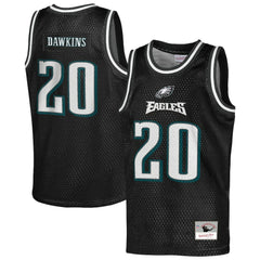 Brian Dawkins Philadelphia Eagles Youth Retired Player NFL Basketball Fashion Jersey Black
