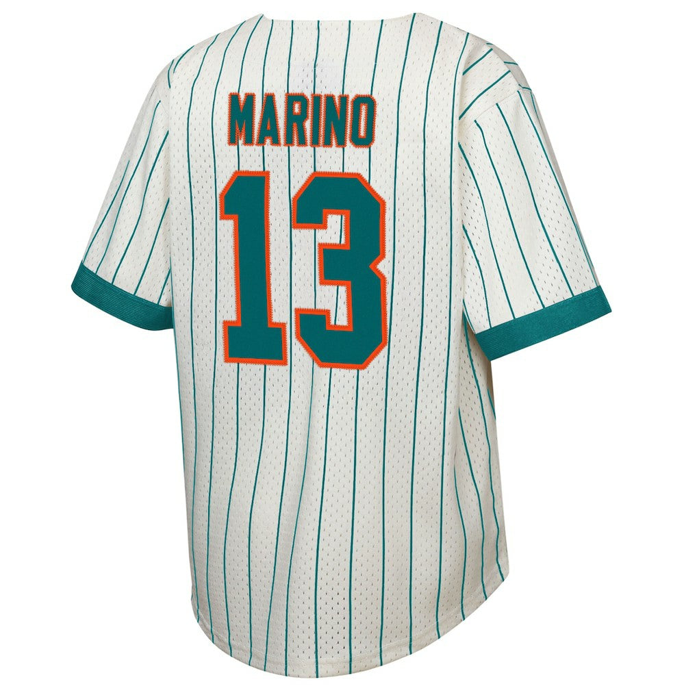 Dan Marino Miami Dolphins Youth Retired Player Name & Number Baseball Jersey Cream