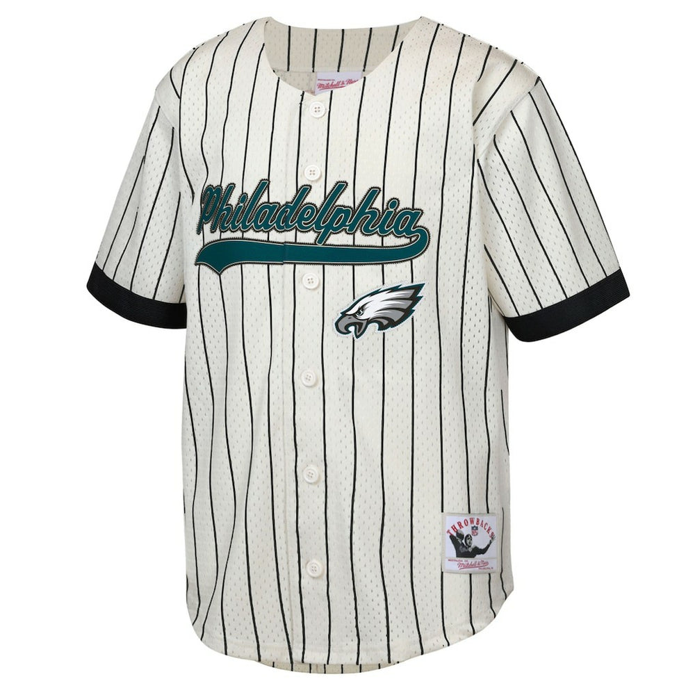 Brian Dawkins Philadelphia Eagles Youth Retired Player Name & Number Baseball Jersey Cream