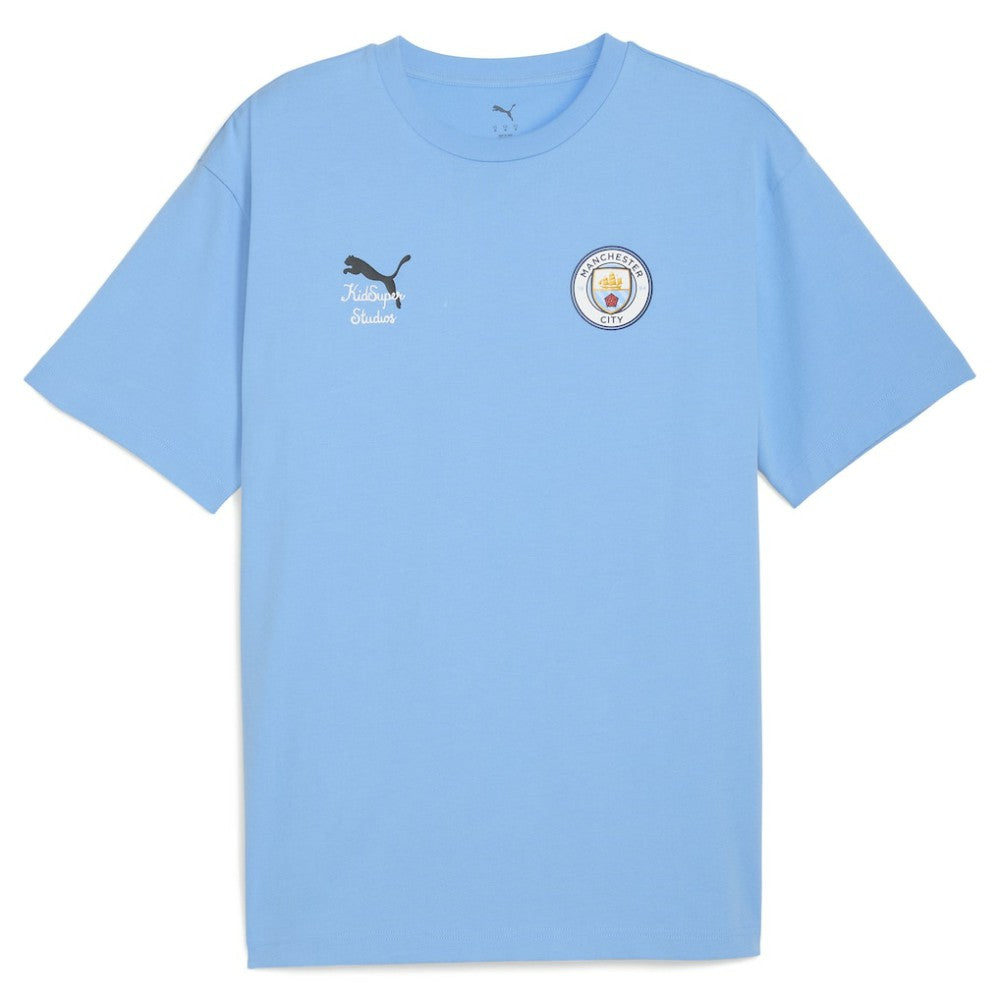 Manchester City x KidSuper 2025 FIFA Club World Cup Graphic T-Shirt Light Blue sale