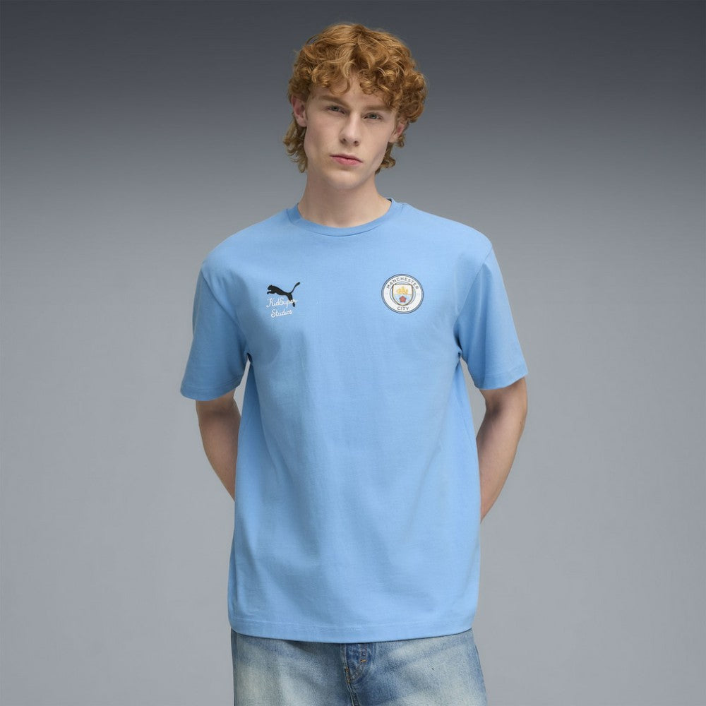 Manchester City x KidSuper 2025 FIFA Club World Cup Graphic T-Shirt Light Blue sale