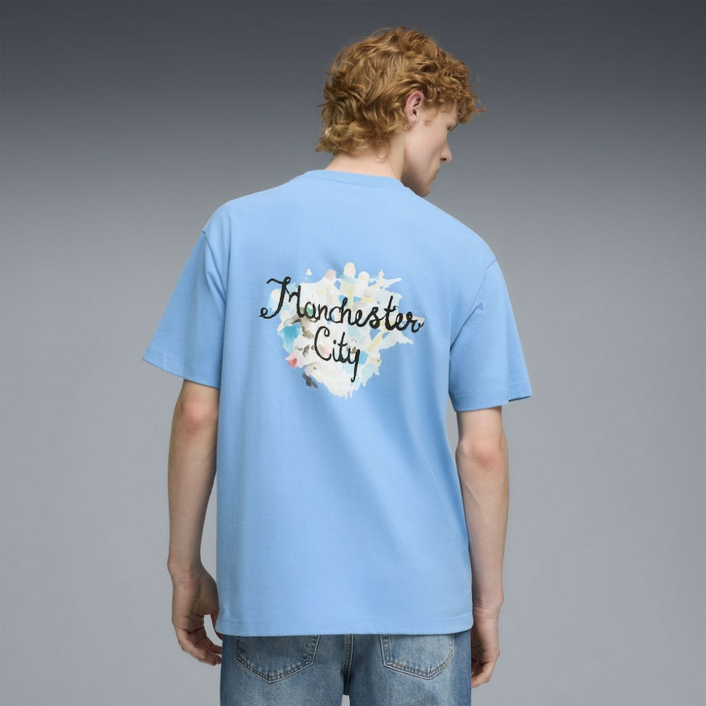 Manchester City x KidSuper 2025 FIFA Club World Cup Graphic T-Shirt Light Blue sale