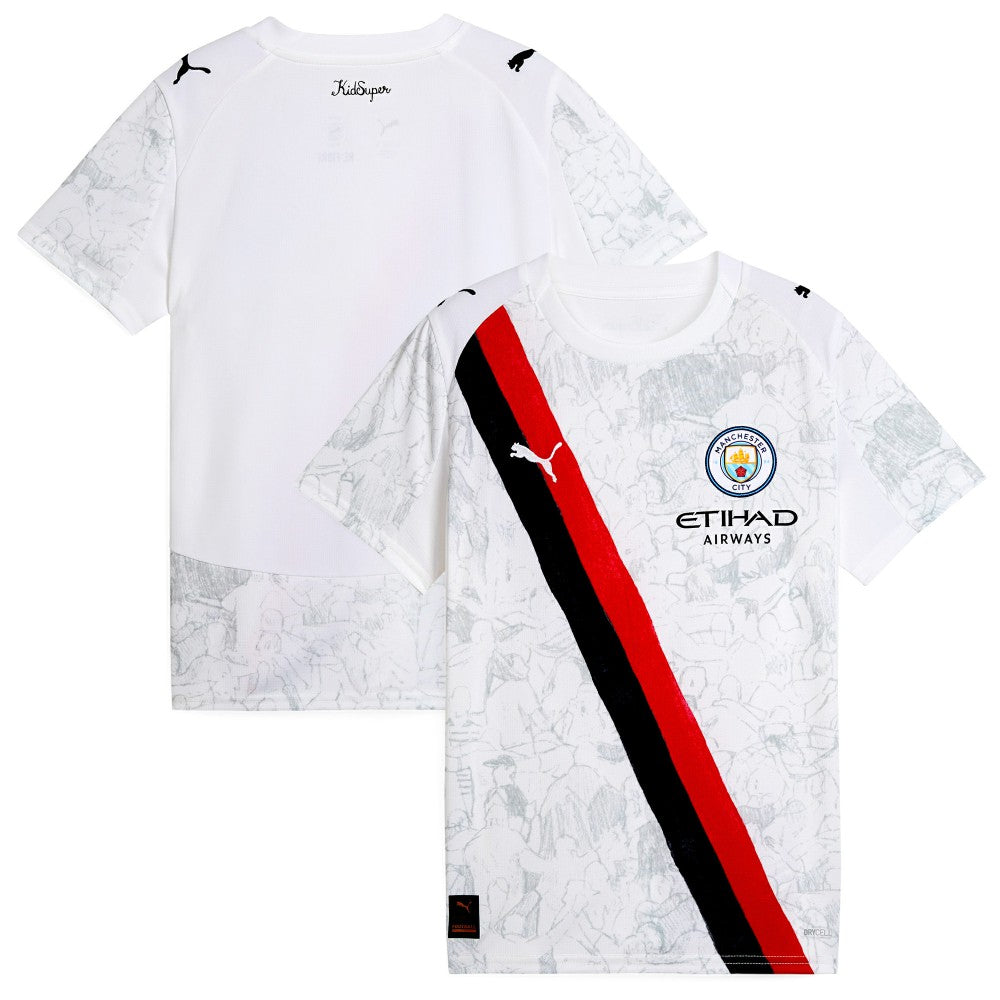 Manchester City x KidSuper Youth 2025 FIFA Club World Cup Replica Jersey White