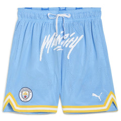 Manchester City 2025 FIFA Club World Cup Hoops Reversible Shorts Light Blue