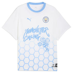 Manchester City 2025 FIFA Club World Cup Hoops T-Shirt White