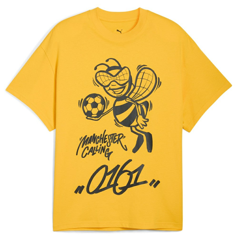 Manchester City 2025 FIFA Club World Cup Hoops T-Shirt Yellow