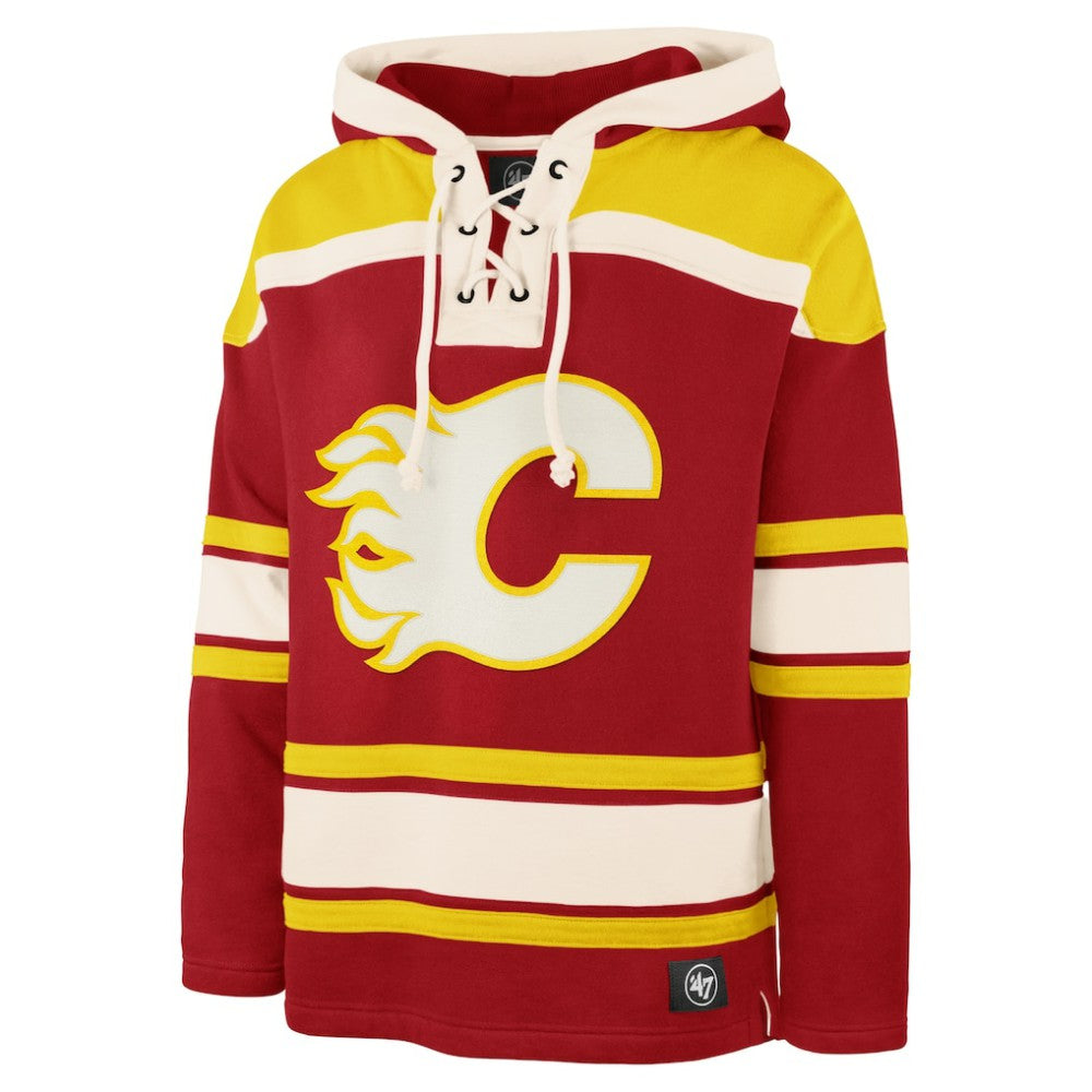 NHL Calgary Flames '47 Superior Lacer Hoodie - Red
