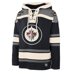 NHL Winnipeg Jets '47 Superior Lacer Hoodie - Navy