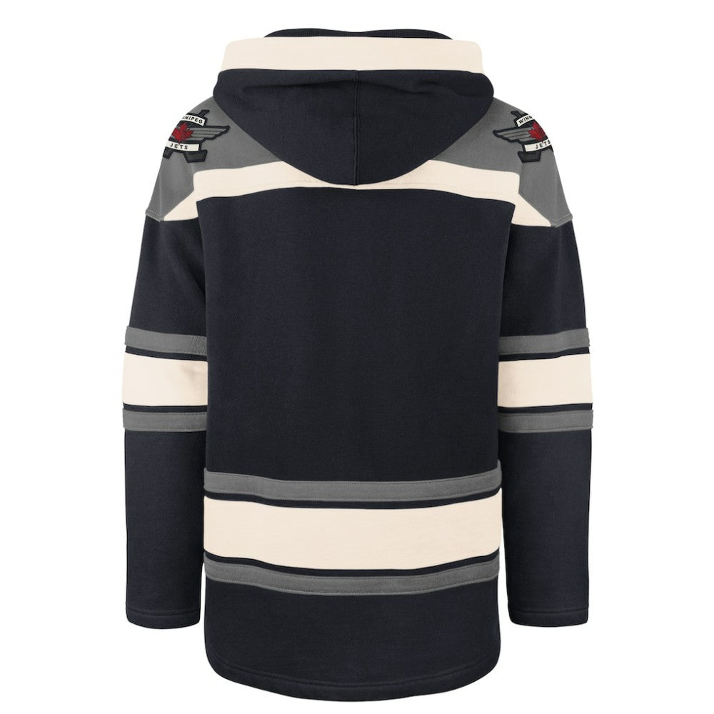 NHL Winnipeg Jets '47 Superior Lacer Hoodie - Navy
