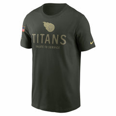 Tennessee Titans 2025 Salute to Service Sideline Primary Edge Dri-FIT T-Shirt Forest Green