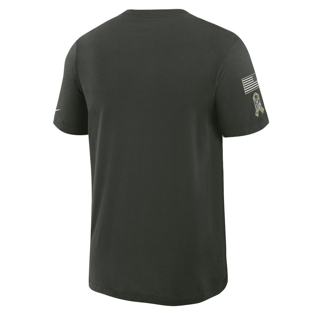Pittsburgh Steelers 2025 Salute to Service Sideline Slub Dri-FIT T-Shirt Dark Green