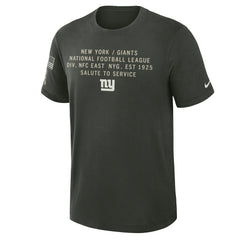 New York Giants 2025 Salute to Service Sideline Slub Dri-FIT T-Shirt Dark Green