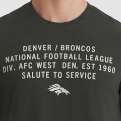 Denver Broncos 2025 Salute to Service Sideline Slub Dri-FIT T-Shirt Forest Green