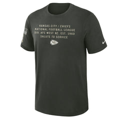 Kansas City Chiefs 2025 Salute to Service Sideline Slub Dri-FIT T-Shirt Dark Green