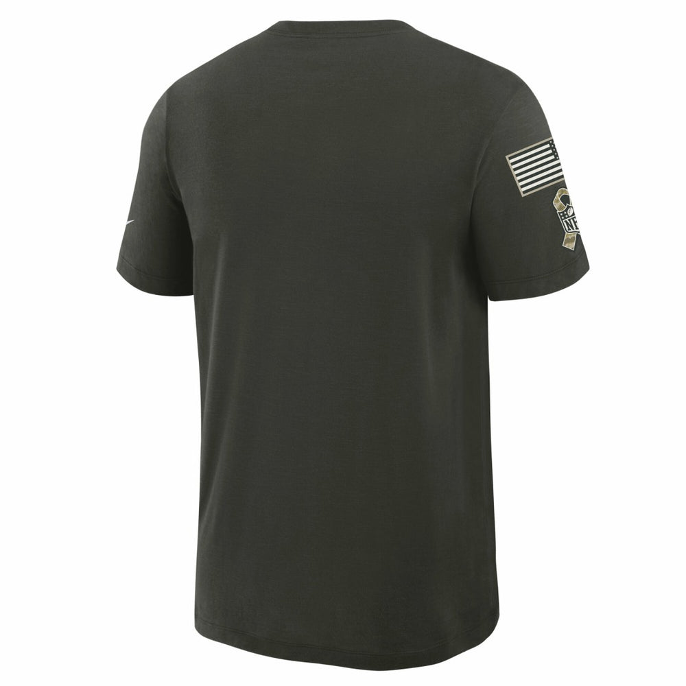 Green Bay Packers 2025 Salute to Service Sideline Slub Dri-FIT T-Shirt Forest Green