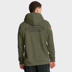 Atlanta Falcons 2025 Salute to Service Sideline Standard Issue Dri-FIT Hoodie Olive