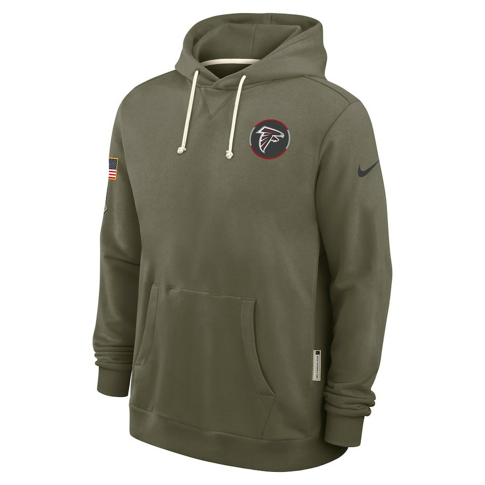 Atlanta Falcons 2025 Salute to Service Sideline Standard Issue Dri-FIT Hoodie Olive