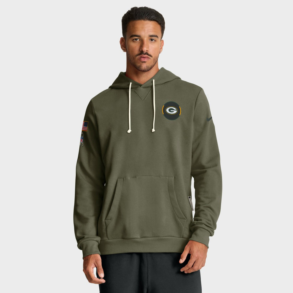 Green Bay Packers 2025 Salute to Service Sideline Standard Issue Dri-FIT Hoodie Olive