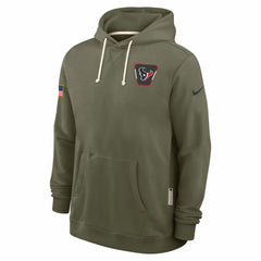 Houston Texans 2025 Salute to Service Sideline Standard Issue Dri-FIT Hoodie Olive