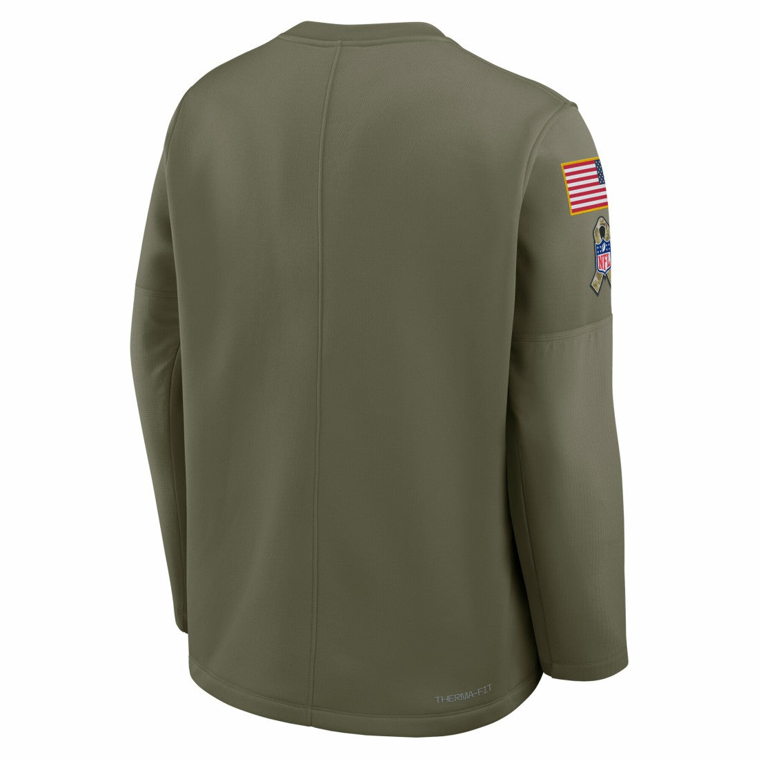 Green Bay Packers 2025 Salute to Service Sideline Coaches Therma-FIT Long Sleeve Shirt Olive