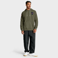 Buffalo Bills Big & Tall 2025 Salute to Service Sideline Dominant Force Dri-FIT Hoodie Olive