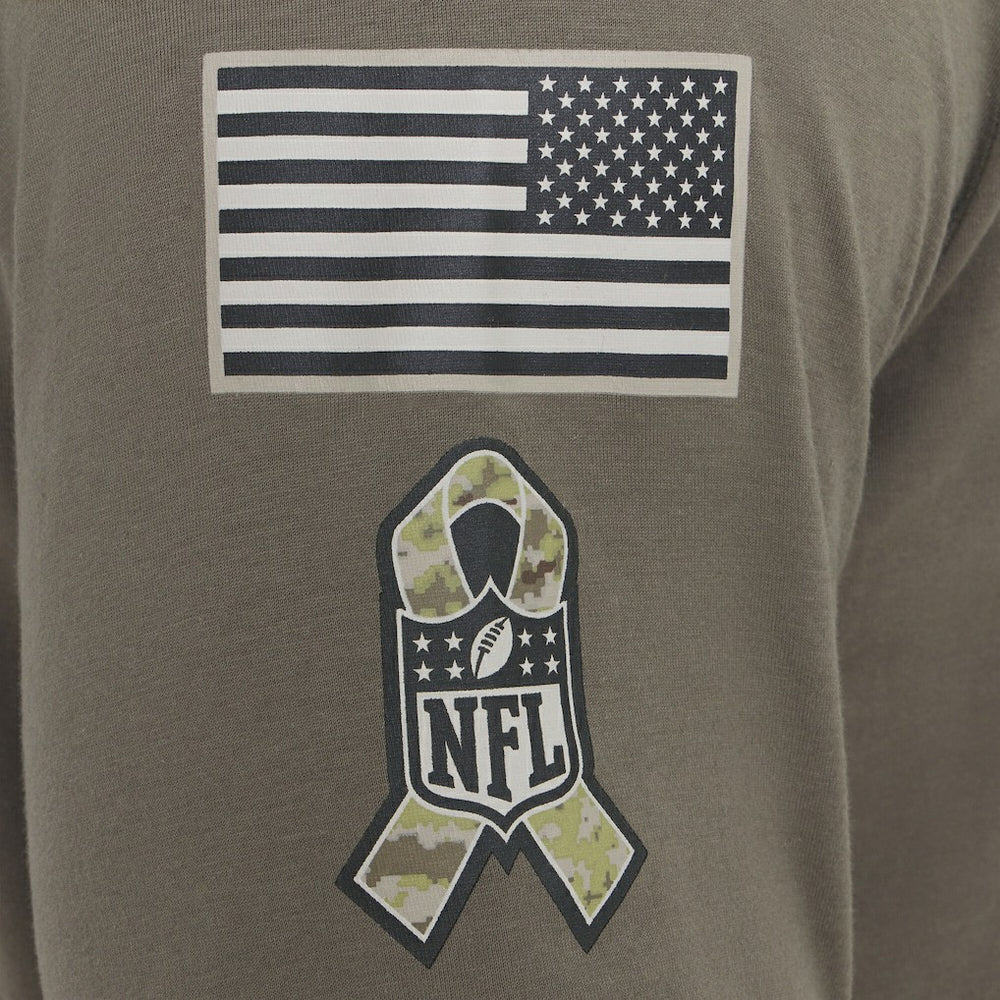 Miami Dolphins 2025 Salute to Service Sideline Long Sleeve T-Shirt Olive