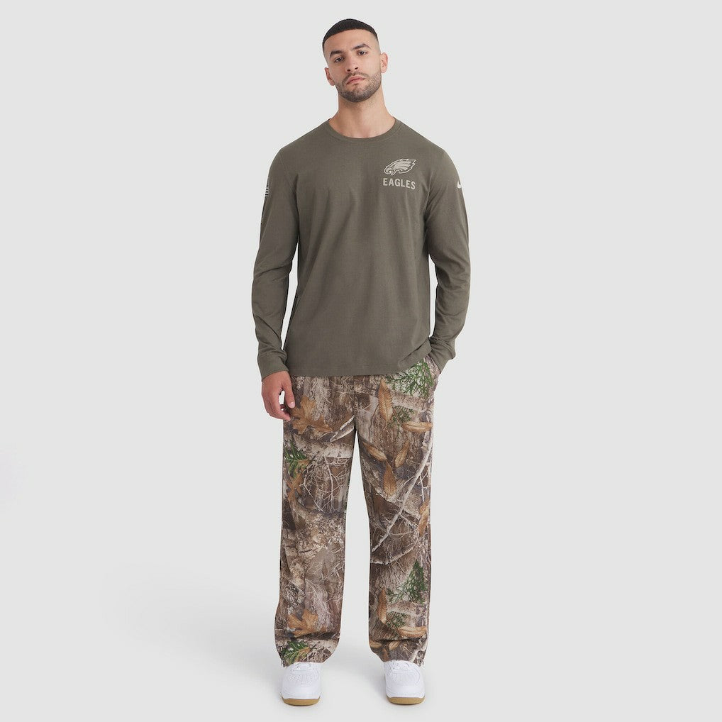 Philadelphia Eagles 2025 Salute to Service Sideline Long Sleeve T-Shirt Olive
