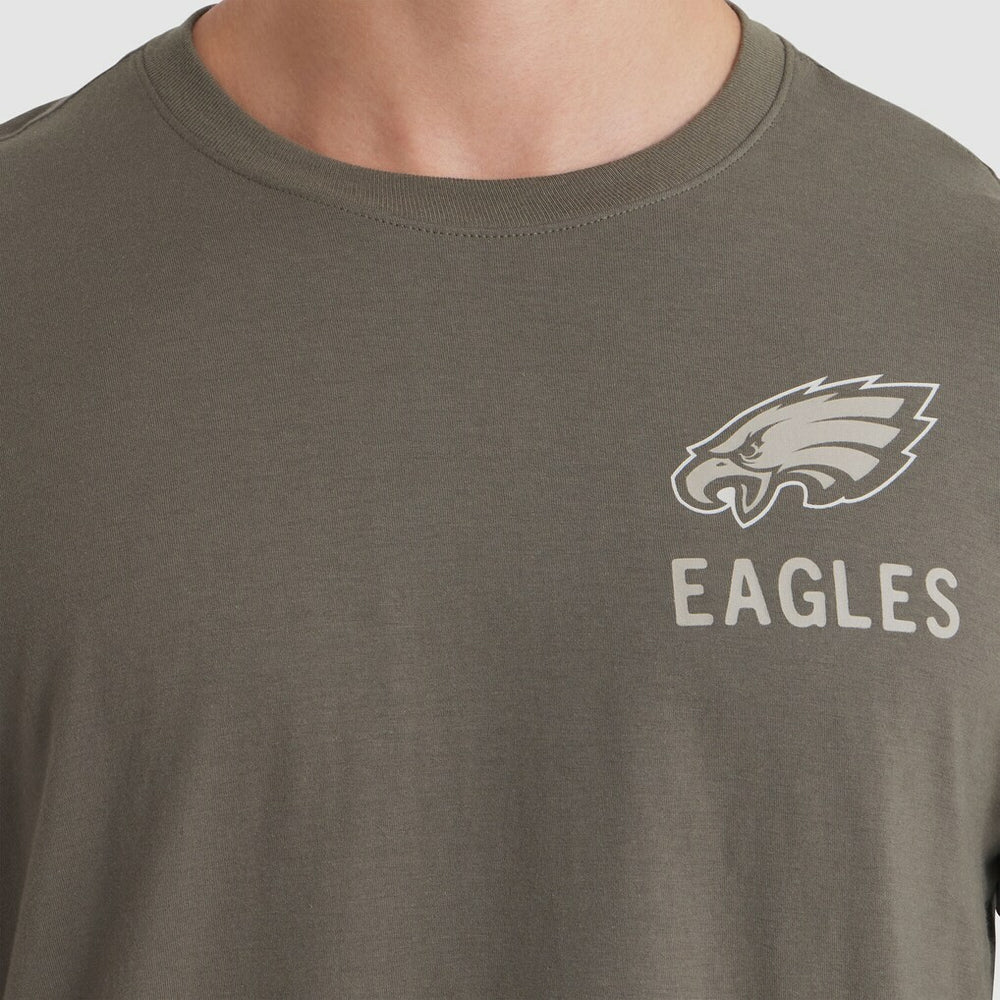 Philadelphia Eagles 2025 Salute to Service Sideline Long Sleeve T-Shirt Olive