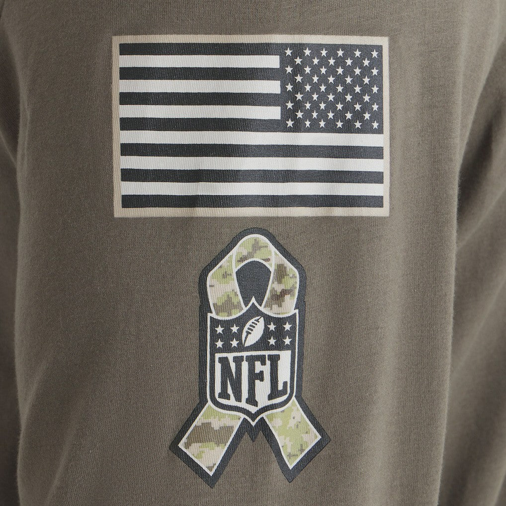 Philadelphia Eagles 2025 Salute to Service Sideline Long Sleeve T-Shirt Olive